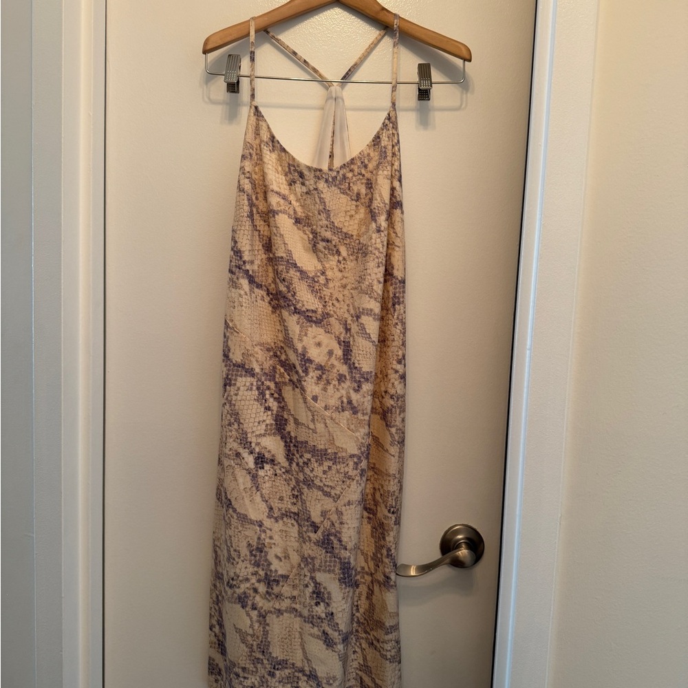 Snake Print Mini Dress